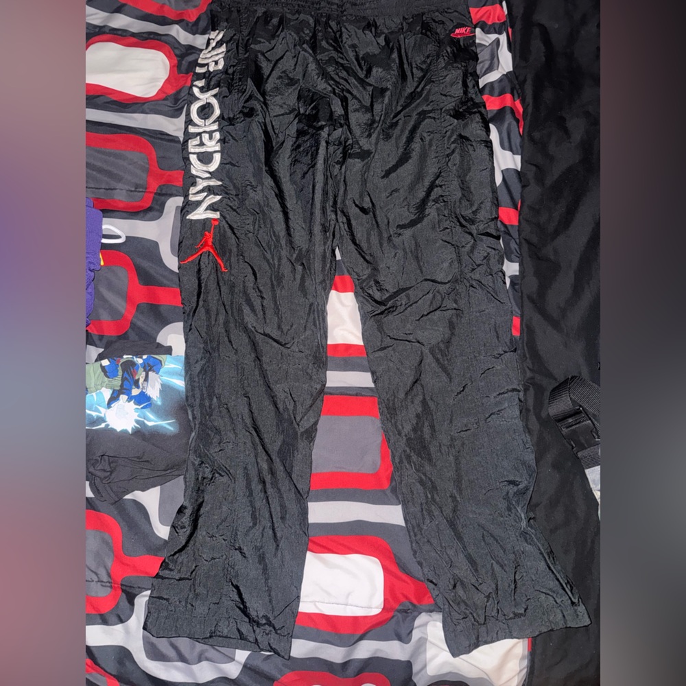 Jordan Black and Red Sweatpants